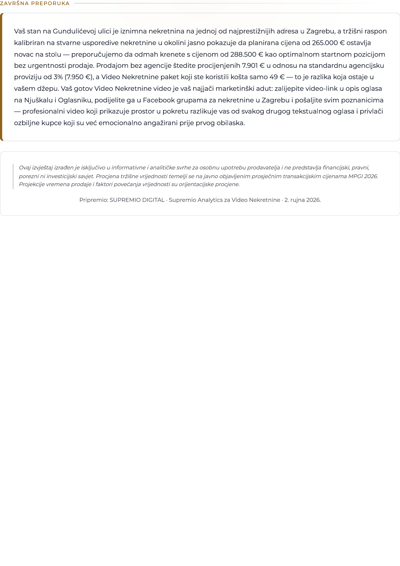 Seller Intelligence Report™ — Ušteda — agencija vs. prodaja sami (Stranica 8)